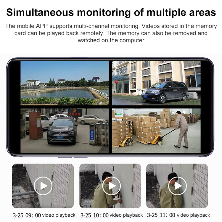 DF-3HBJ 8MP HD IP66 Waterproof Outdoor WiFi IP Camera Support Dual Light Night Vision