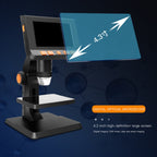 P110 50X-1000X Desktop Electronic Digital Microscope with 4.3 inch Screen