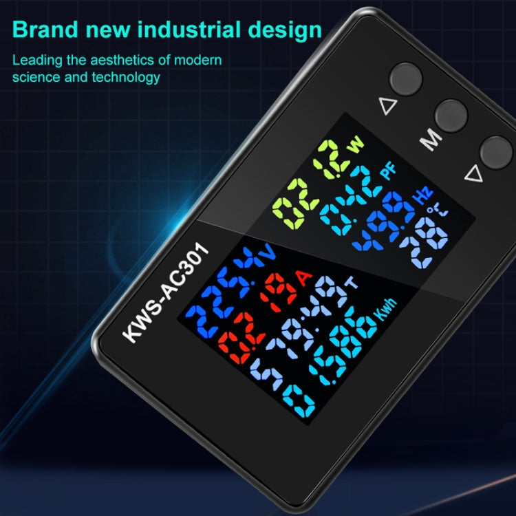 KWS-AC301-100A 50-300V AC Digital Current Voltmeter with Opening Transformer — view 5