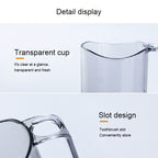 Plastic Transparent Acrylic Teeth Brushing Mouthwash Cup — view 6