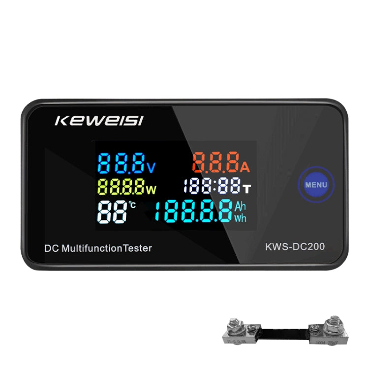 KWS-DC200-100A 8-120V DC Digital Display Voltage Current Watch with Shunt