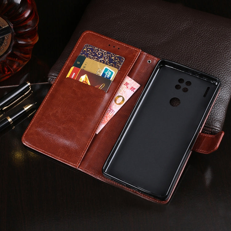 idewei Crazy Horse Texture Horizontal Flip Leather Case with Holder & Card Slots & Wallet