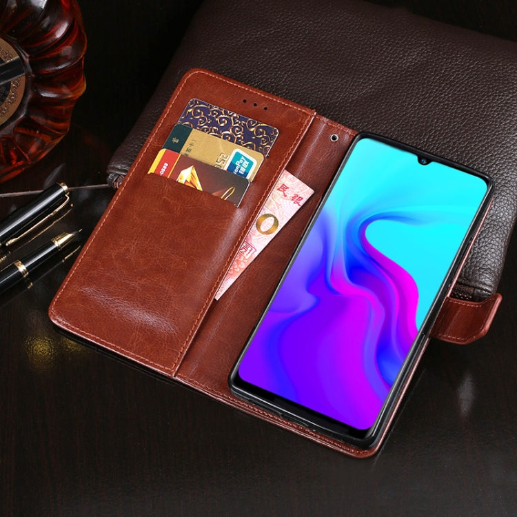 idewei Crazy Horse Texture Horizontal Flip Leather Case with Holder & Card Slots & Wallet