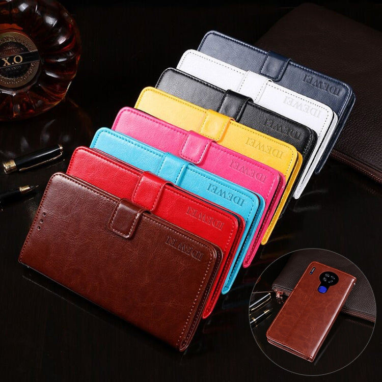 idewei Crazy Horse Texture Horizontal Flip Leather Case with Holder & Card Slots & Wallet