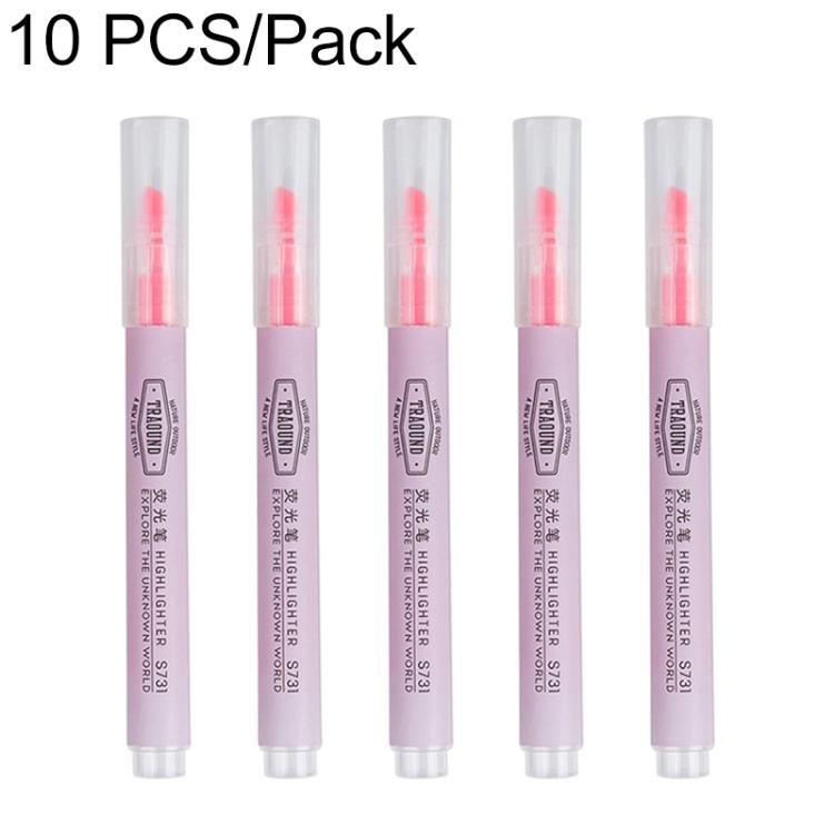 Deli S731 Highlighter Oblique Marker Highlight Color Pen — Orange