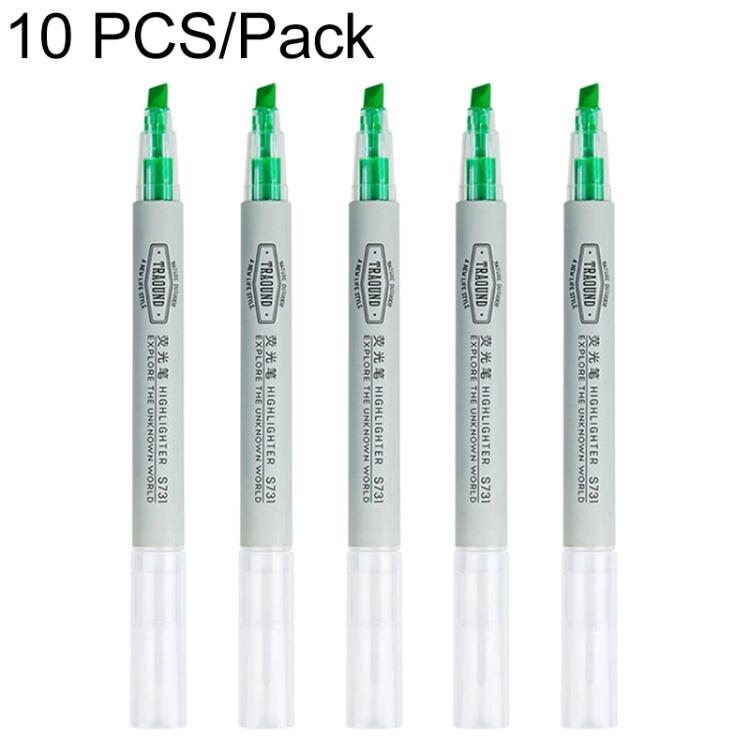 Deli S731 Highlighter Oblique Marker Highlight Color Pen — Blue