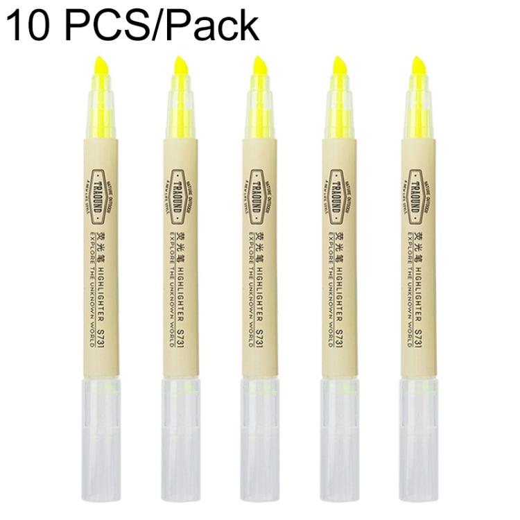 Deli S731 Highlighter Oblique Marker Highlight Color Pen — Green