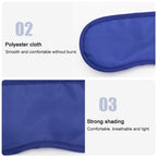 Breathable Polyester Solid Color Eye Protection Mask — view 3