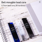 Deli 7003 0.5mm Movable Lead 2B Automatic Pencil Refill — view 5