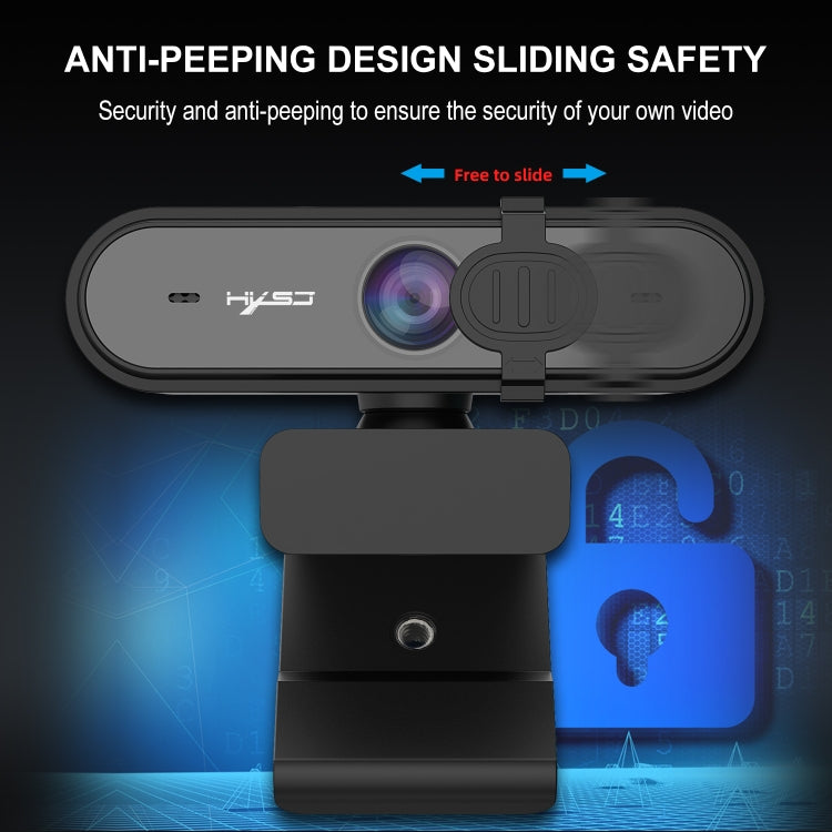 HXSJ S6 HD 1080P 95 Degree Wide-angle High-definition Computer Camera with Microphone — view 5