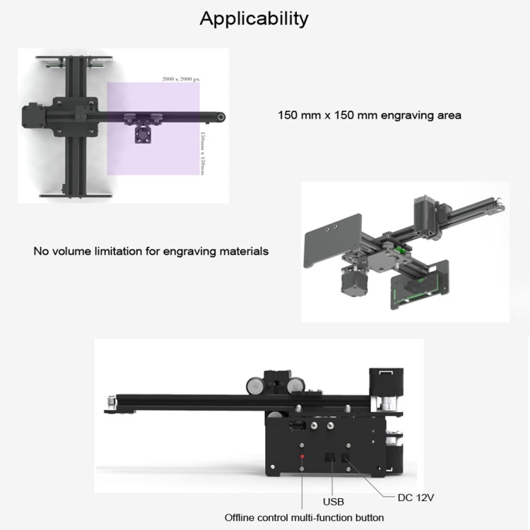 USB DIY Laser Engraving Machine, NEJE 3