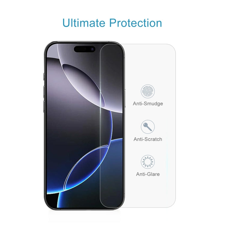 0.26mm 9H 2.5D Tempered Glass Film — For iPhone 16 Plus
