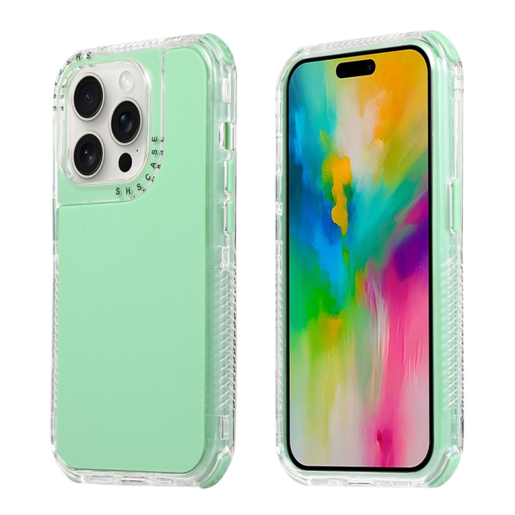 Dreamland 3 in 1 Solid Color Transparent Frame PC + TPU Phone Case