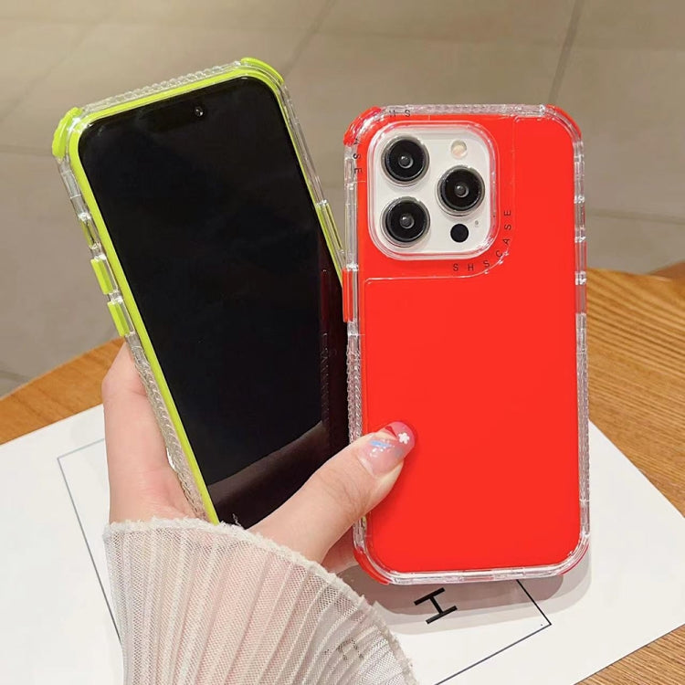 Dreamland 3 in 1 Solid Color Transparent Frame PC + TPU Phone Case