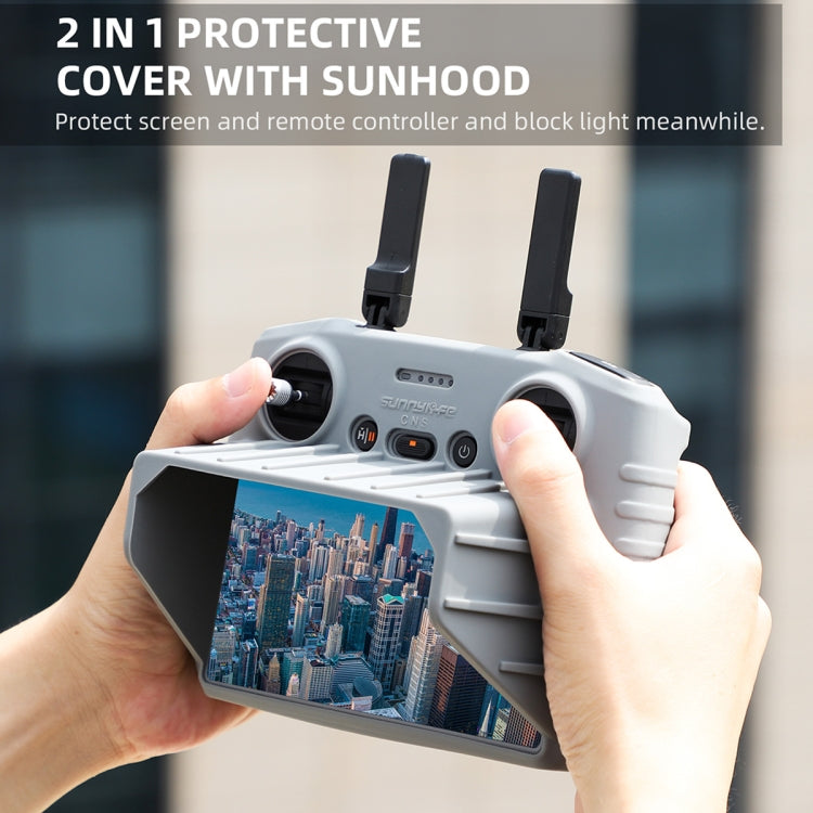 Sunnylife Remote Control Shockproof Anti-scratch Silicone Case with Hood — Grey