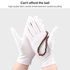 Labor Protection White Anti-sweat Cloth Thickened Gloves