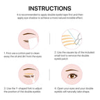 A461-S Natural Dual Eyelid Patch Mesh Lace Skin Color Eye Patch