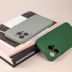 Pure Color Liquid Silicone Fine Pore Phone Case