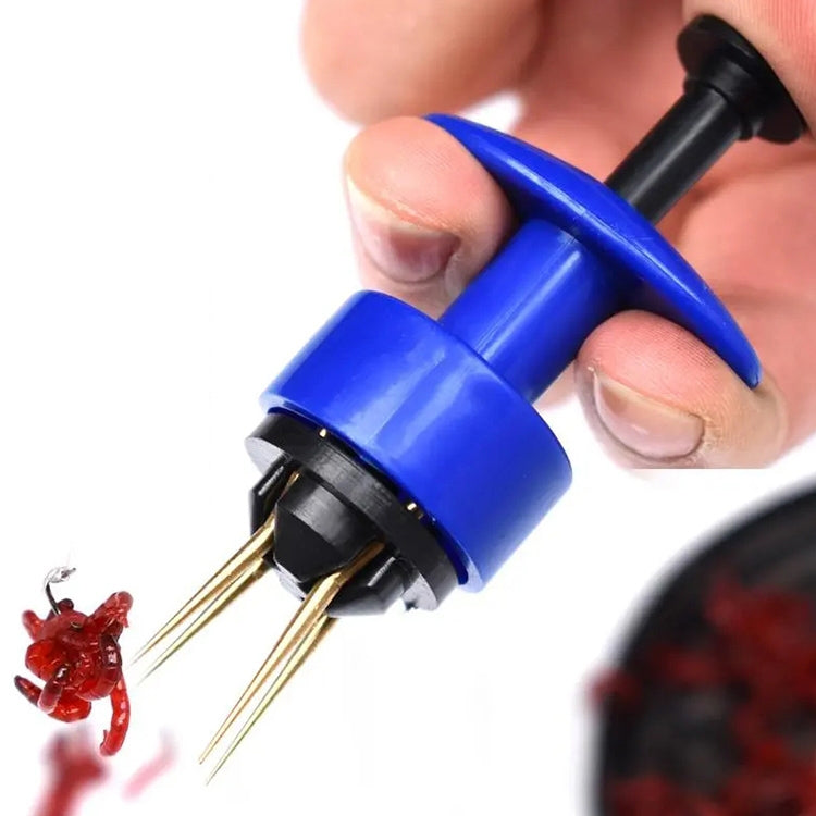 Red Worm Clip Hanging Bait Device Earthworm Live Bait Clip