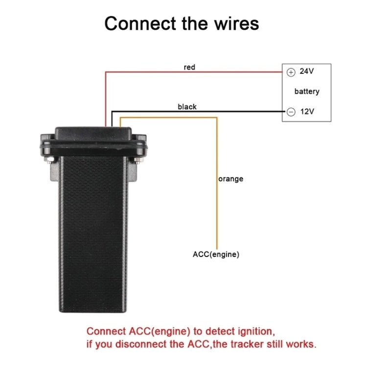 9V-30V 3Pin GPS Positioning Tracker Mini Waterproof Vehicle Tracking System