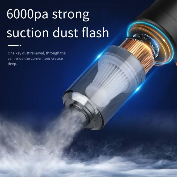 YT-M2037 6000Pa Dual Purpose Car Cordless Vacuum Cleaner