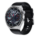 HDT MAX 1.60 inch Silver Dial Silicone Band IP68 Waterproof Smart Watch Support Bluetooth Call