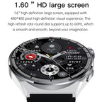 HDT MAX 1.60 inch Silver Dial Silicone Band IP68 Waterproof Smart Watch Support Bluetooth Call — view 4