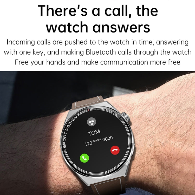 HDT MAX 1.60 inch Silver Dial Silicone Band IP68 Waterproof Smart Watch Support Bluetooth Call — view 6