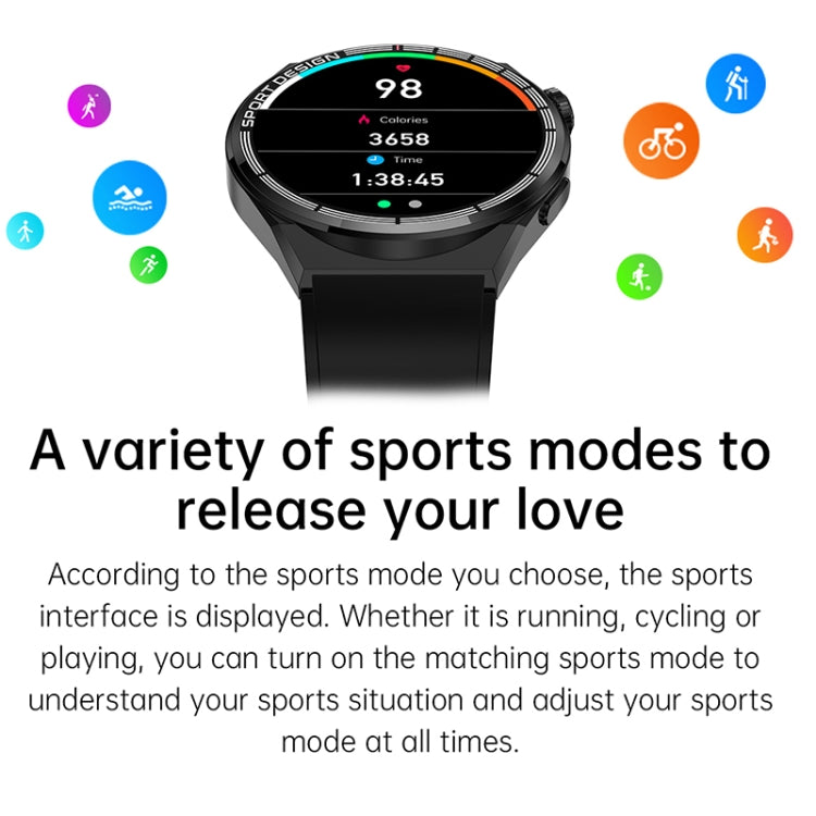 HDT MAX 1.60 inch Silver Dial Silicone Band IP68 Waterproof Smart Watch Support Bluetooth Call — view 8