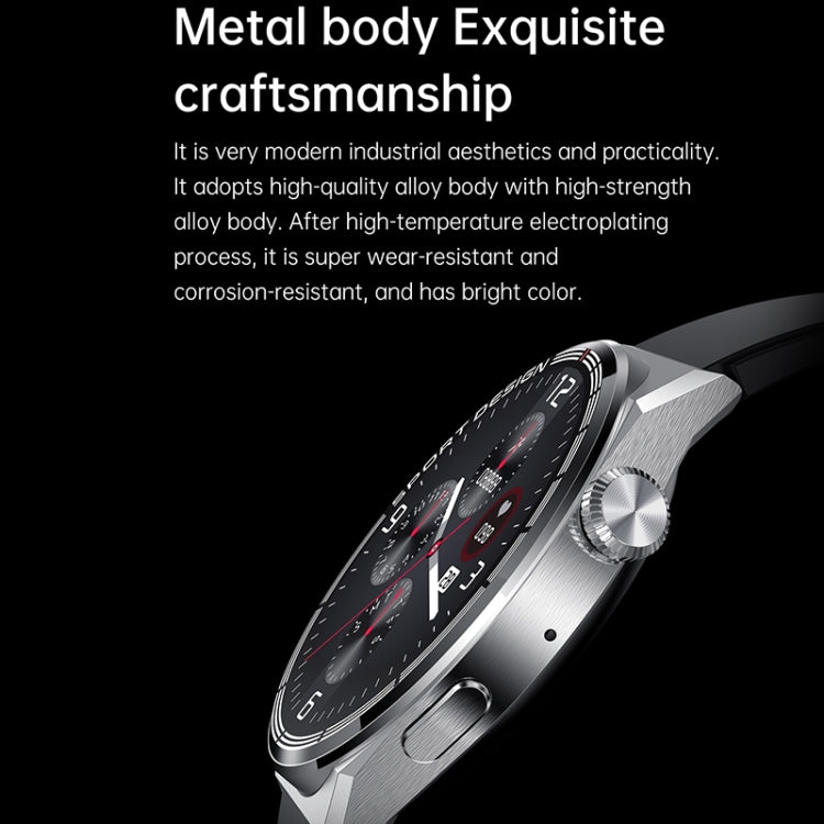 HDT MAX 1.60 inch Silver Dial Silicone Band IP68 Waterproof Smart Watch Support Bluetooth Call — view 12