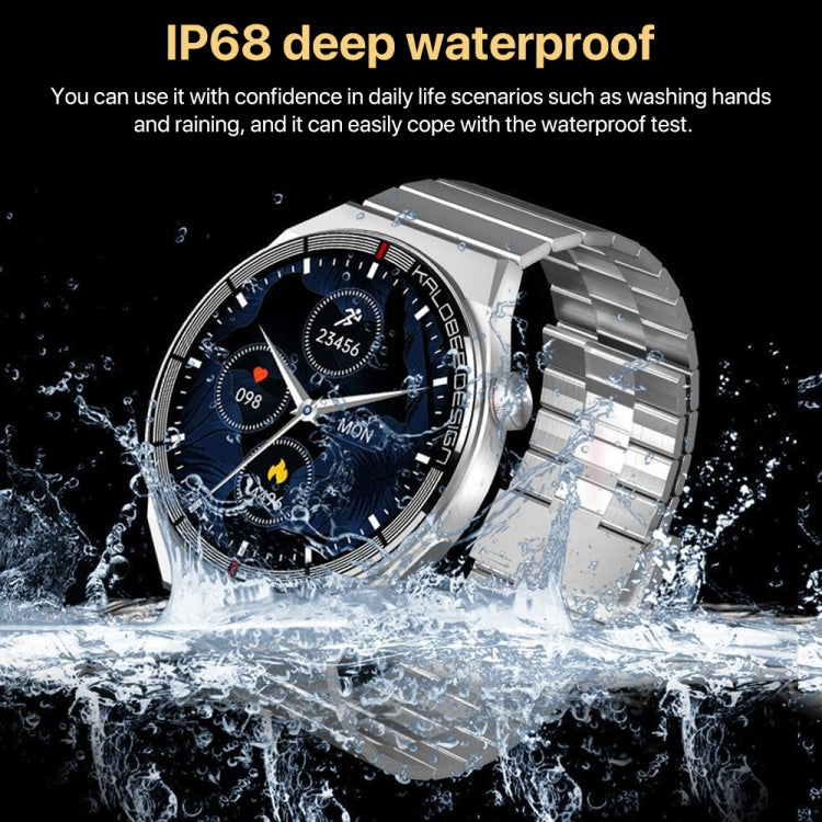 1.3 inch Bamboo Steel Band IP68 Waterproof Smart Watch Support Bluetooth Call