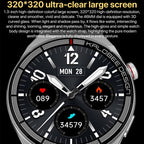 1.3 inch Bamboo Steel Band IP68 Waterproof Smart Watch Support Bluetooth Call