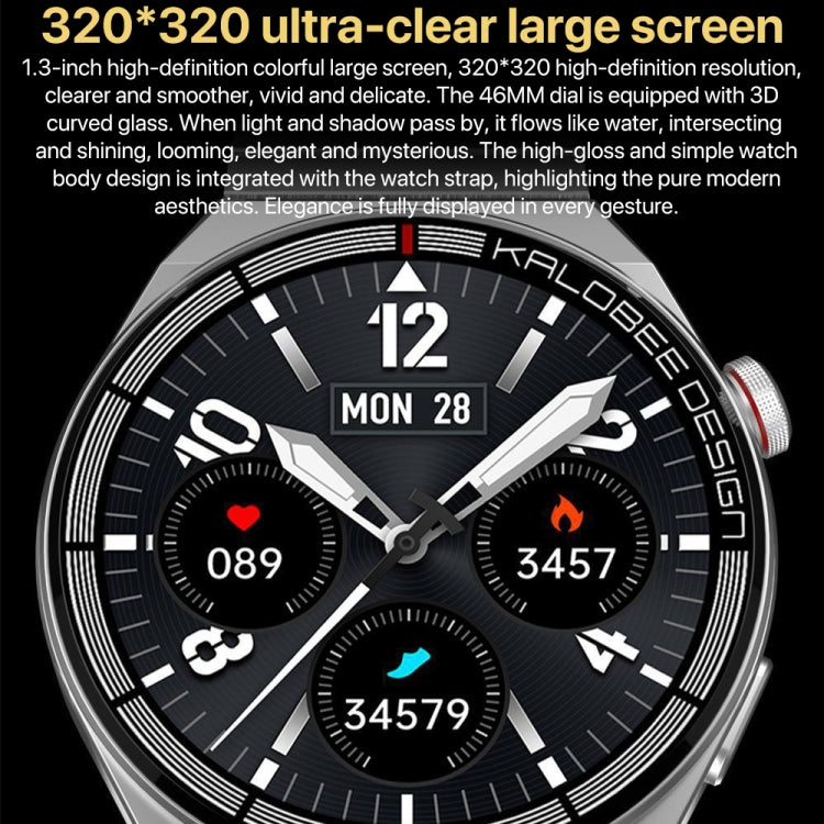 1.3 inch Bamboo Steel Band IP68 Waterproof Smart Watch Support Bluetooth Call