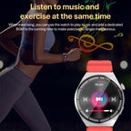 1.3 inch Bamboo Steel Band IP68 Waterproof Smart Watch Support Bluetooth Call