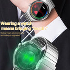 1.3 inch Bamboo Steel Band IP68 Waterproof Smart Watch Support Bluetooth Call