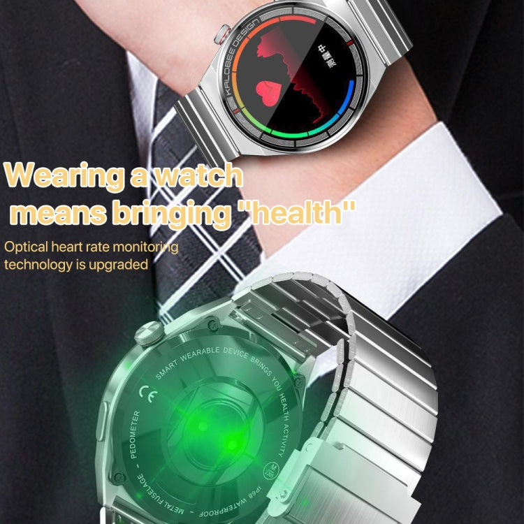 1.3 inch Bamboo Steel Band IP68 Waterproof Smart Watch Support Bluetooth Call