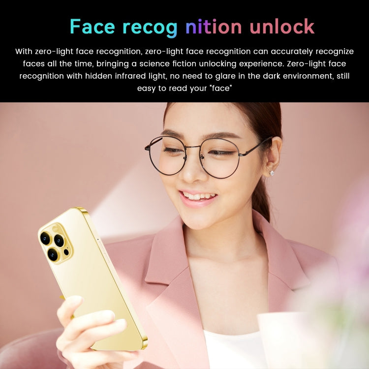 i15 Pro Max / U18, 6.53 inch Screen, Face Identification, Android 9.1 SC7731E Quad Core, Network: 3G, Dual SIM