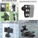 Sunnylife 360 Degree Rotation Swivel Backpack Clip Magnetic Suction Action Camera Mount
