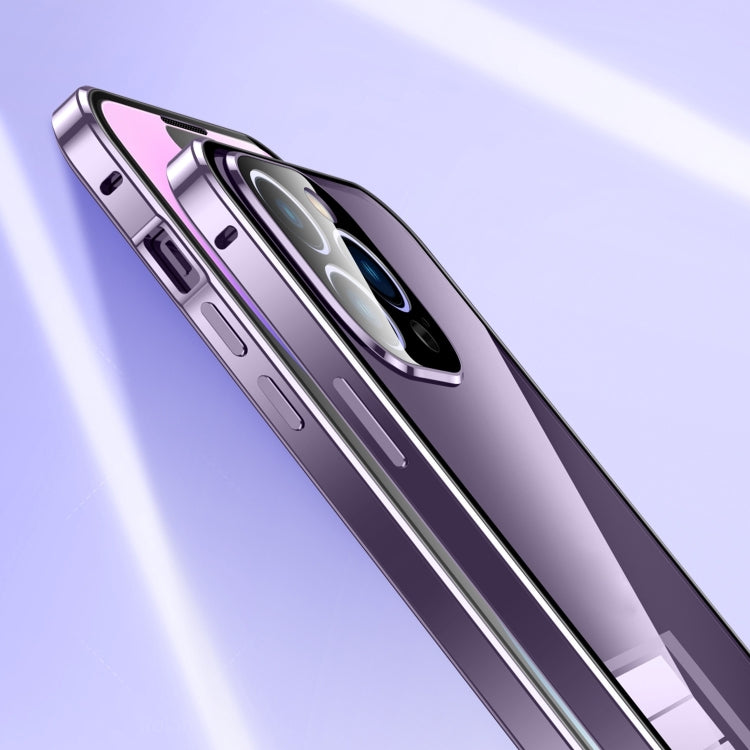 Magnetic Double-buckle HD Tempered Glass Phone Case