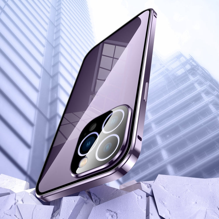 Magnetic Double-buckle HD Tempered Glass Phone Case