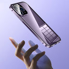 Magnetic Double-buckle HD Tempered Glass Phone Case