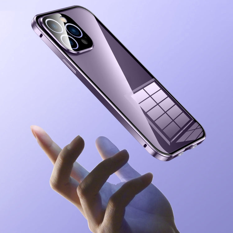 Magnetic Double-buckle HD Tempered Glass Phone Case