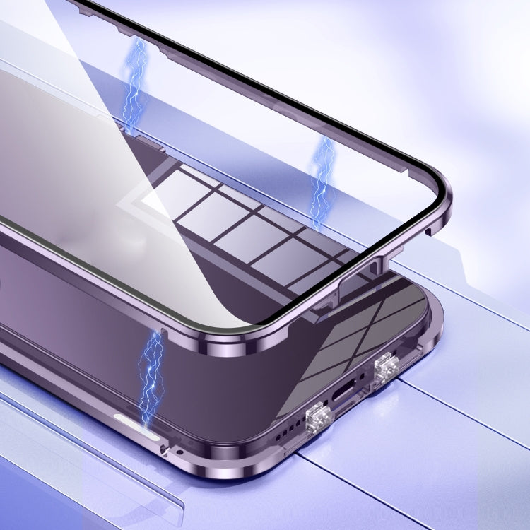 Magnetic Double-buckle HD Tempered Glass Phone Case