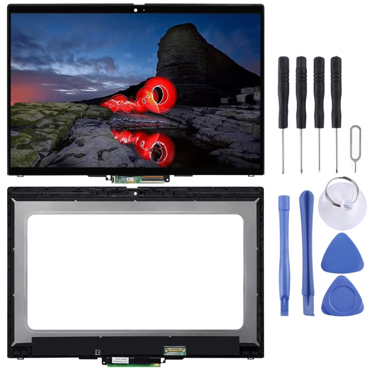 For Lenovo X13 Yoga Gen 2 LCD Screen Digitizer Full Assembly with Frame