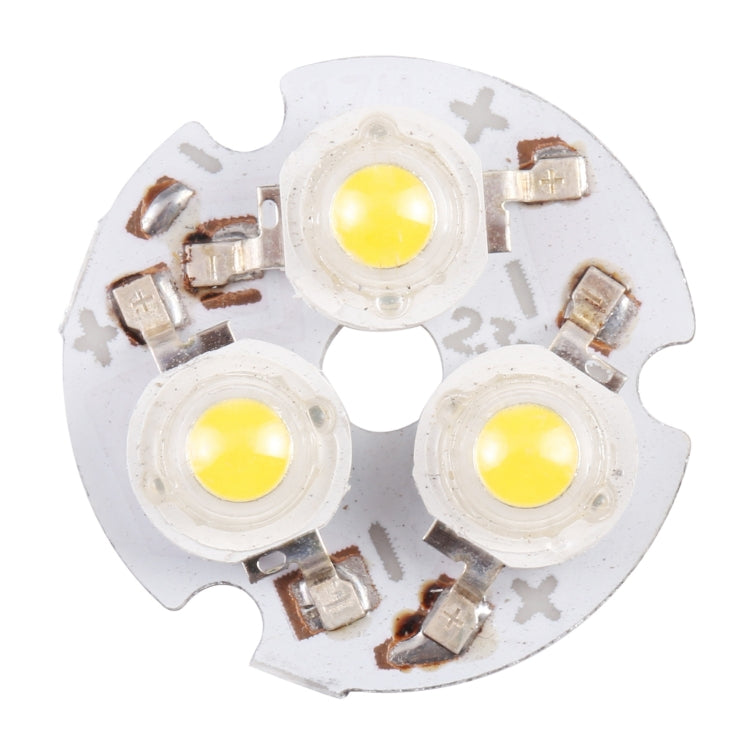 3W 3 LEDs Module Lamp Ceiling Lighting Source 23mm, DC9V — Warm White Light