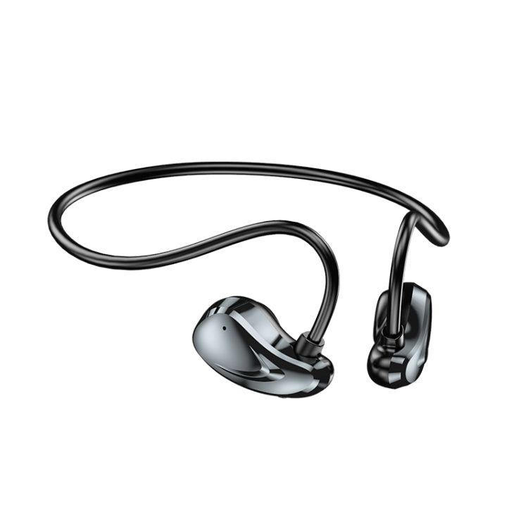 A60 Open Air Conduction Built-in Microphone Wireless Bluetooth Neckband Earphone — Purple
