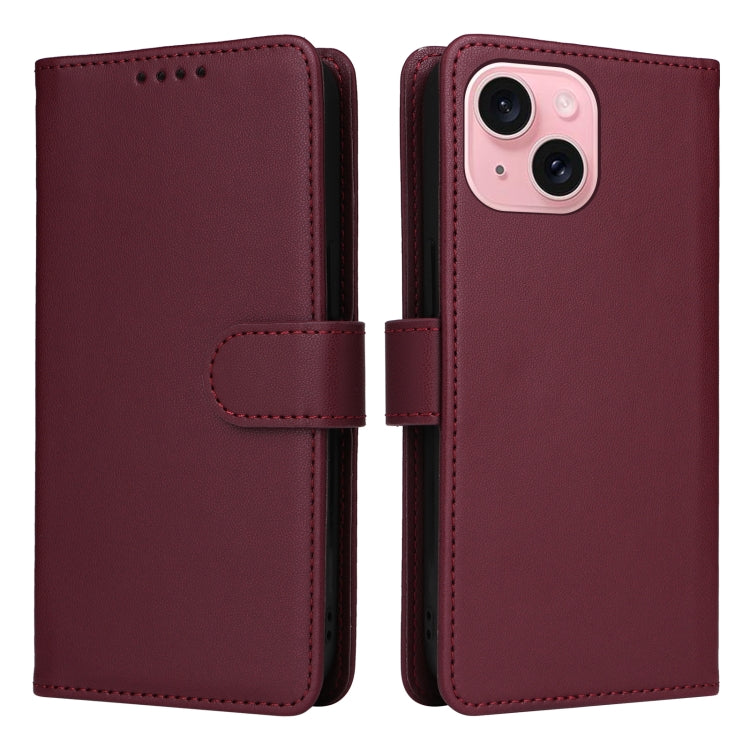 BETOPNICE BN-005 2 in 1 Detachable Imitate Genuine Leather Phone Case — Light Purple