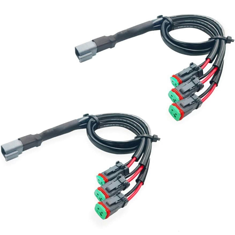 2pcs IP67 Waterproof DT Female Connector Socket Adapter — 2 in 1