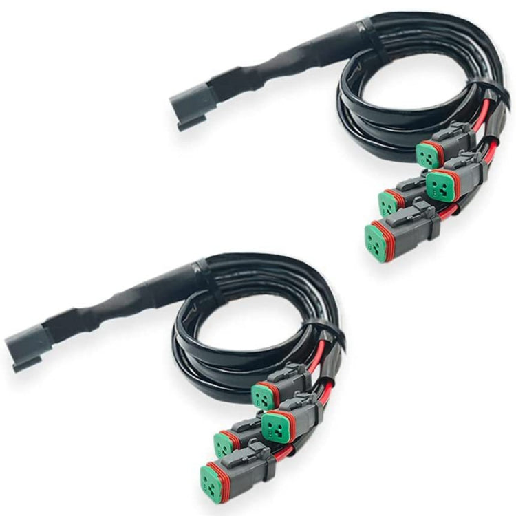 2pcs IP67 Waterproof DT Female Connector Socket Adapter — 3 in 1