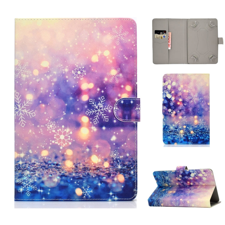 Universal Colored Drawing Pattern Horizontal Flip PU Leather Case with Holder & Card Slots — Love Dog